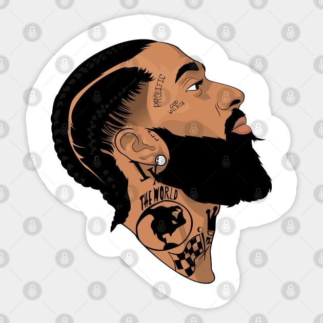 Nipsey Hussle Sticker by leondesignsau